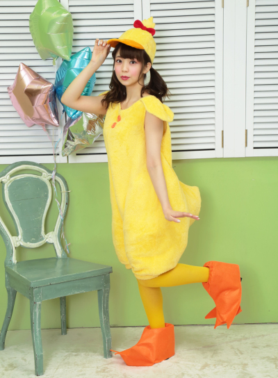 フラッフィーヒヨコガール＞886273∥子供用プリンセスドレス