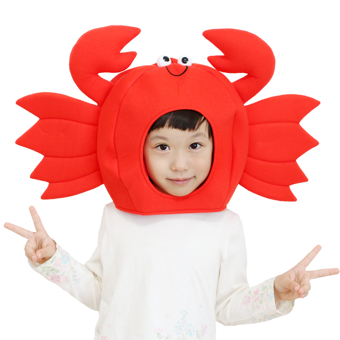 かぶりもん カニのかぶりもの＞【魚 さかな かに ハロウィン かぶり 