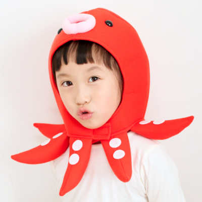 かぶりもん タコのかぶりもの 魚 さかな たこ ハロウィン かぶりもの なりきり コスプレ かわいい 仮装 変装 コスチューム キャラクター パーティー グッズ 記念写真 遊戯会 子供用プリンセスドレス ディズニーコスチューム販売店 リトルプリンセスルーム