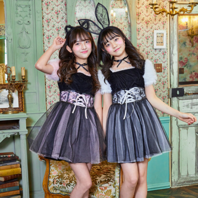 ハロウィン キャットコスチューム COSCHU! ガールズキャット＞892854【ハロウィン 女の子 ジュニア