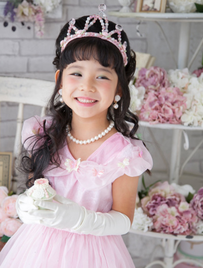 ハイグレード・ピンクバタフライ シンデレラドレス＞∥子供用