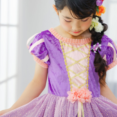 ラベンダープリンセス パーティードレス＞∥子供用プリンセス