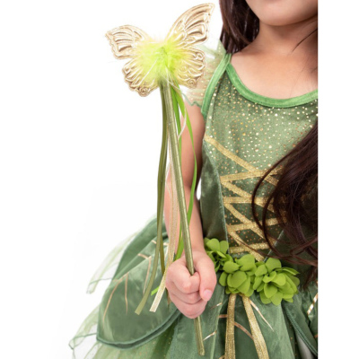 ピクシー ティンカーベル 髪飾り＆ステッキ＞∥子供用プリンセスドレス