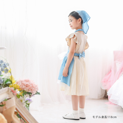 プリンセスなりきり かんたんドレス エプロン 3角巾つきセット